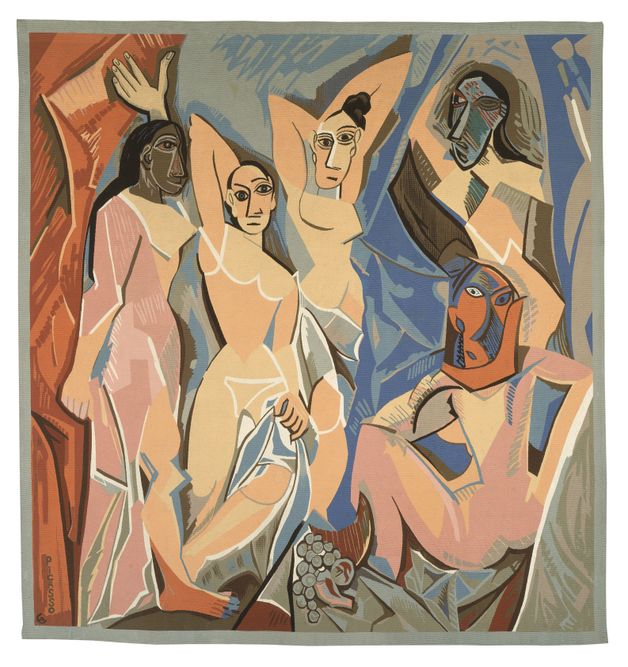 Las señoritas de Aviñón por Jacqueline Dürrbach (según pintura original de Pablo Picasso, 1907)